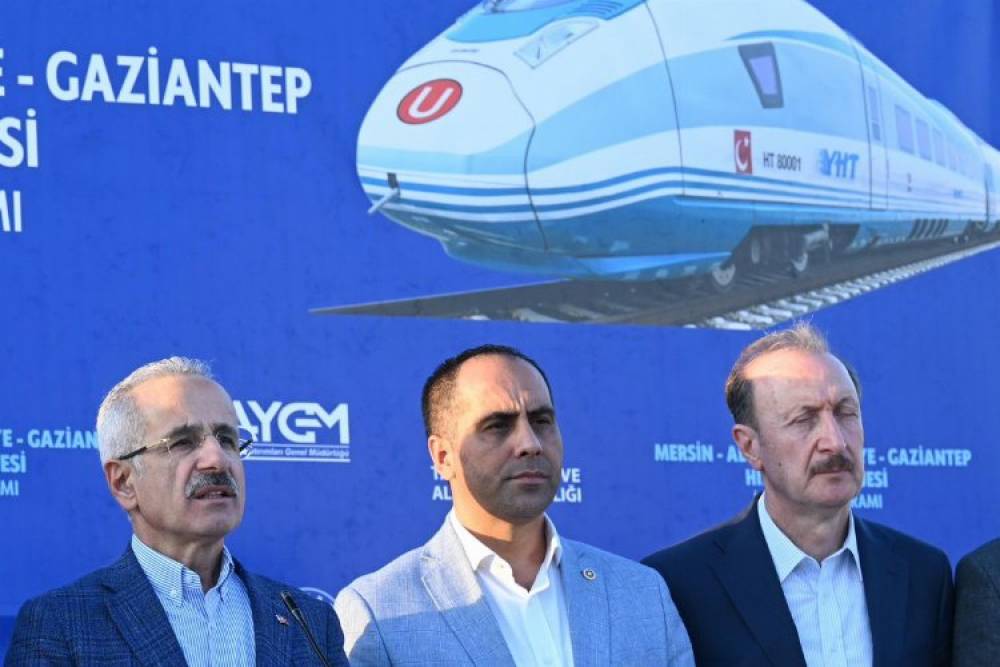 Mersin-Gaziantep hızlı tren hattı bölgeye hareket kazandıracak
