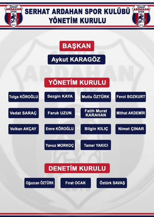 Serhat Ardahanspor'da yeni yönetim kurulu